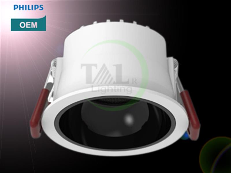 ĐÈN LED DOWNLIGHT ÂM TRẦN CAO CẤP, CHỐNG NƯỚC IP65,  TAL/PHILIPS OEM DN10 8W. MODEL: TAL DPL117A