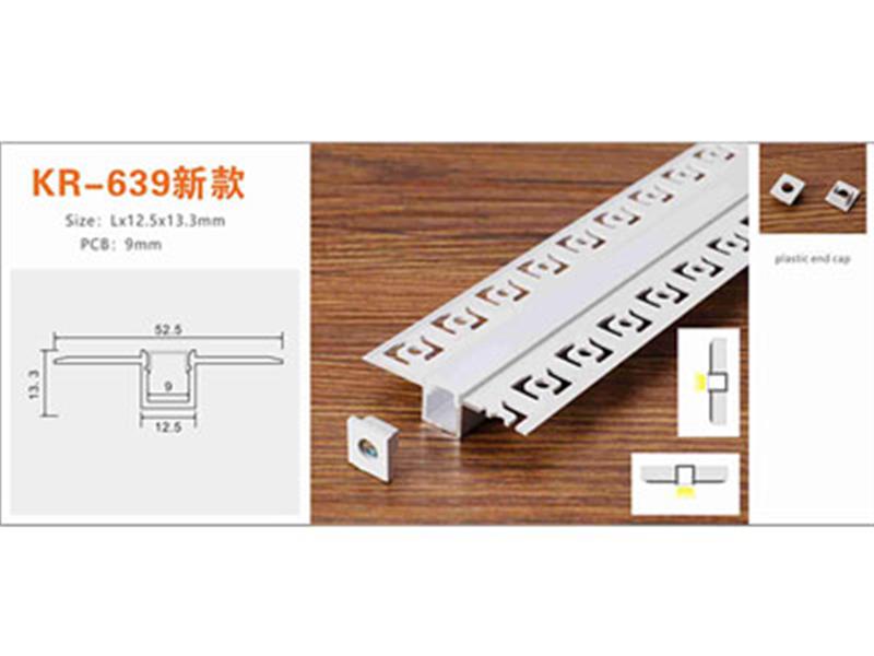 Nhôm profile lắp bậc cầu thang hoặc lan can cầu thang KR-639