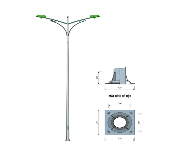 Cột đèn cao áp 42