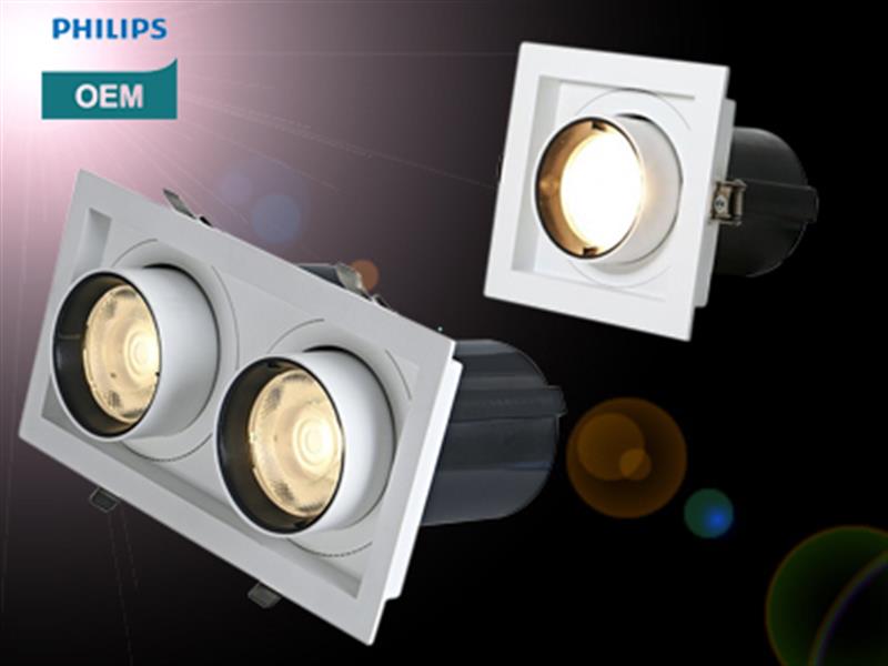 ĐÈN DOWNLIGHT LED  ÂM TRẦN VUÔNG ĐƠN - ĐÔI. TAL PHILIPS SP04. MODEL: TAL DPL115 - TAL DPL115-2