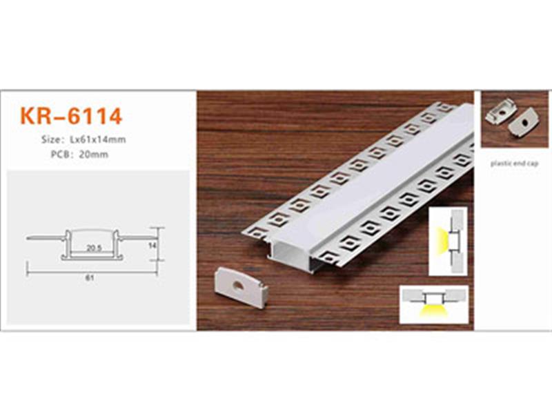 Nhôm profile lắp bậc cầu thang hoặc lan can cầu thang KR-6114