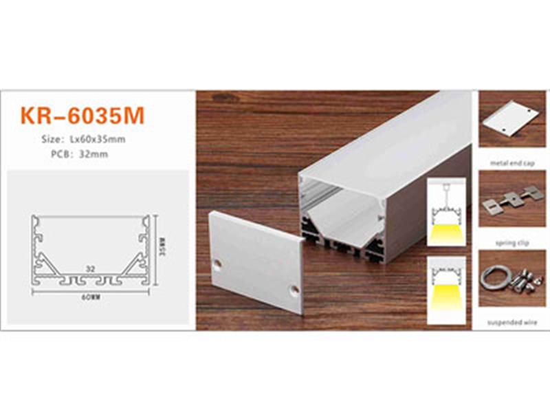 Nhôm profile lắp nổi KR-6035M