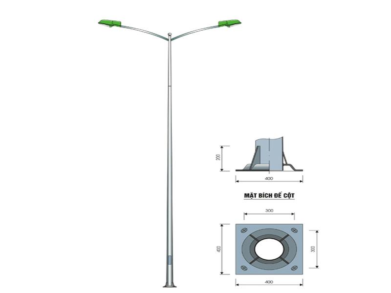 Cột đèn cao áp 22