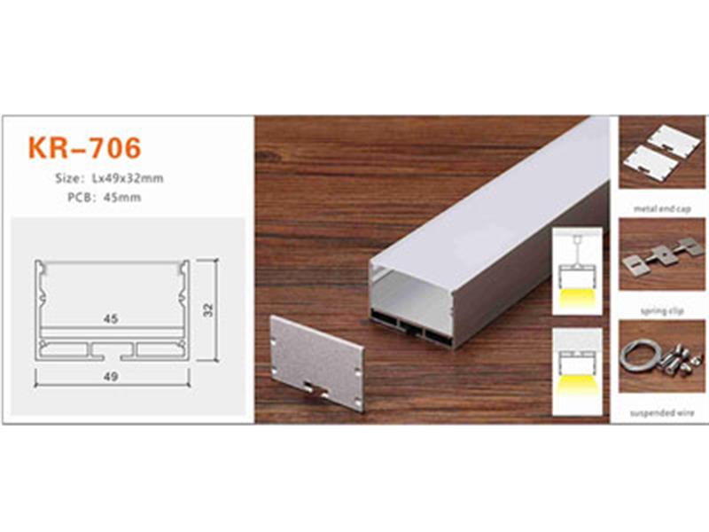 Nhôm profile lắp nổi KR-706