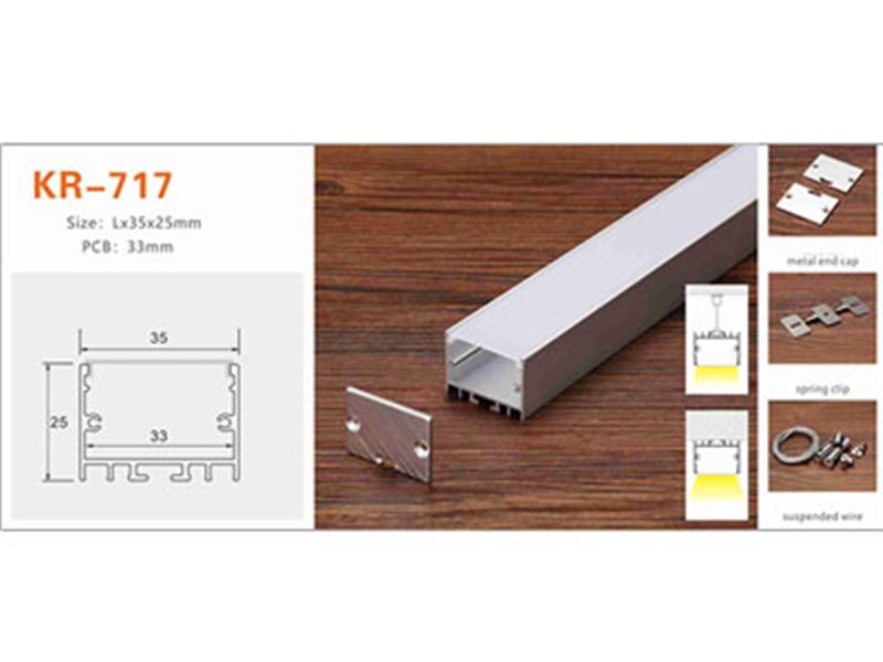 Nhôm profile lắp nổi KR-717